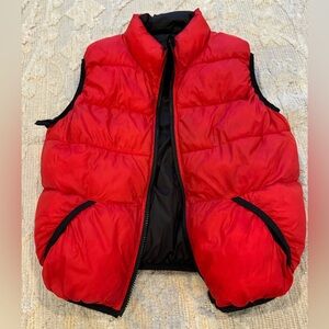 Kids Red Puffy vest super warm red color size 6-8 MSC from Europe